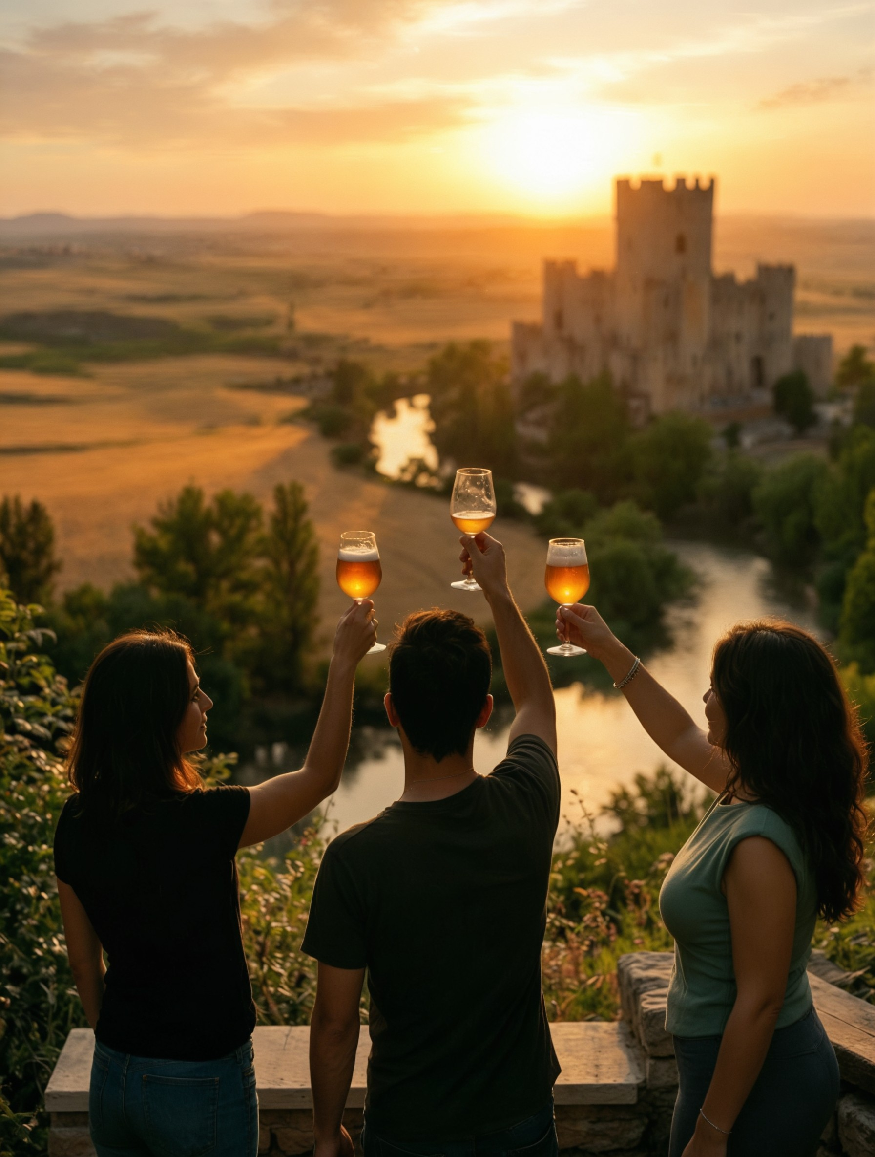 Brindis al atardecer